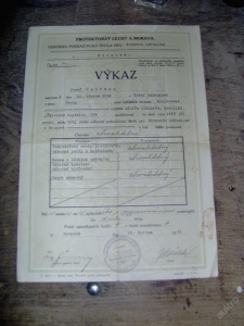Výkaz Hronov živnost oděvnická 1941 (19414)